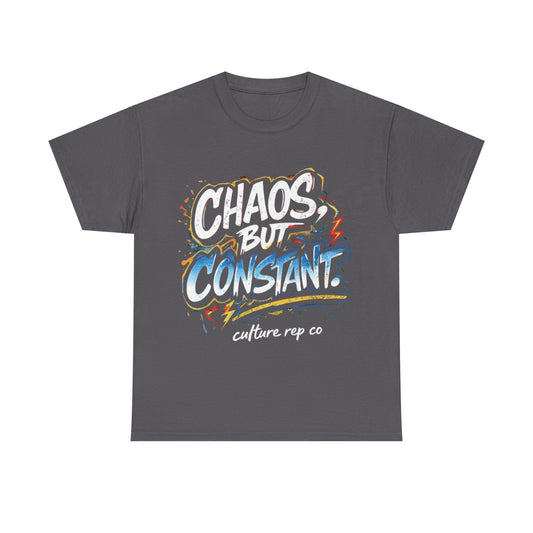 Chaos But Constant Graphic Tee — Streetwear Typography T‑Shirt