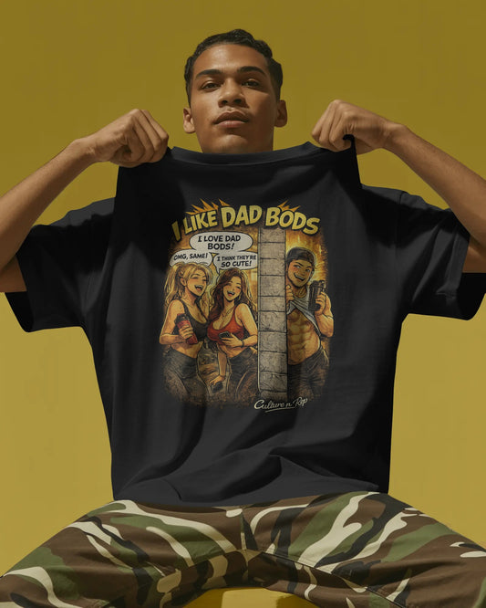 "I Like Dad Bods" Funny Retro Muscle Dad Tee