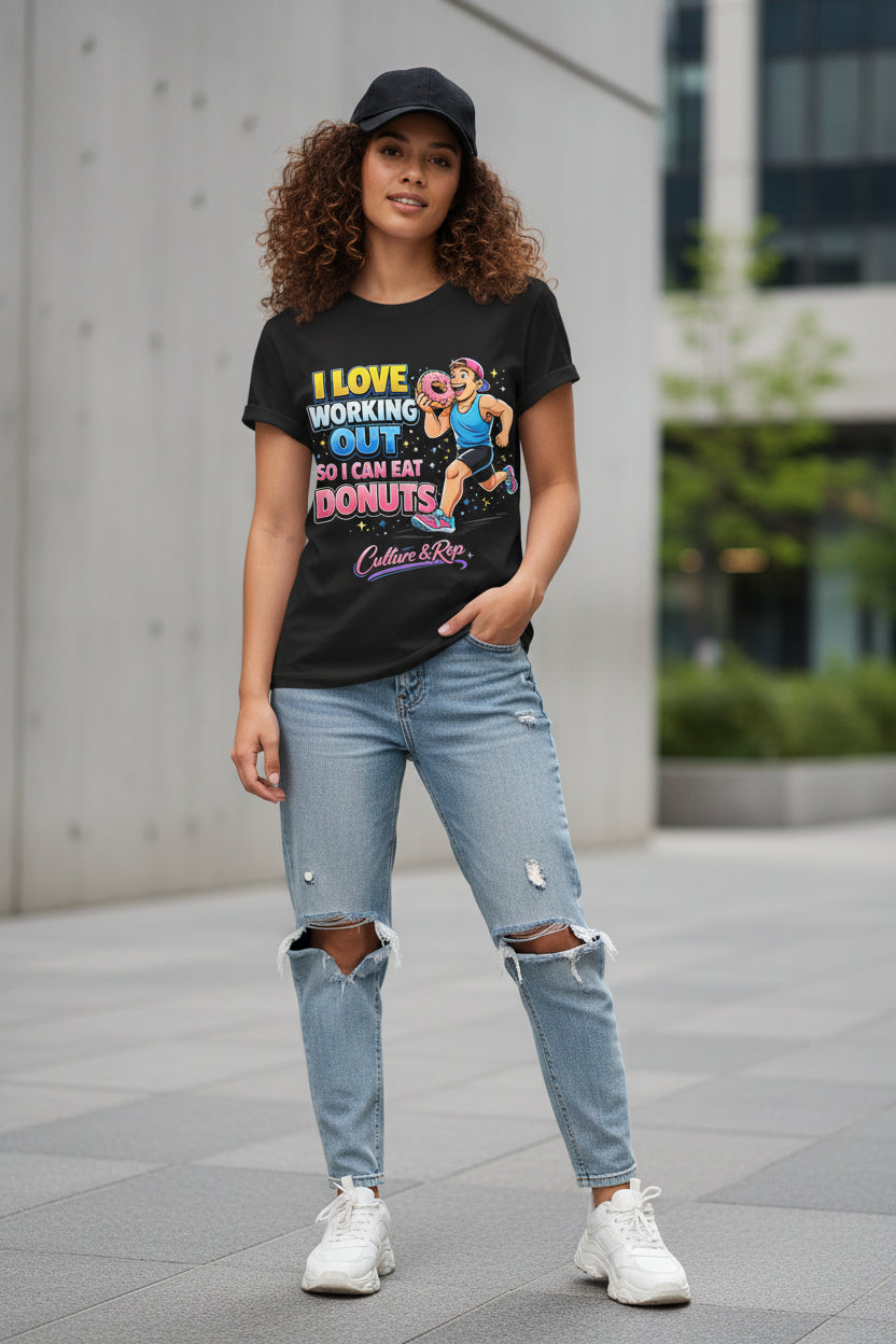 I Working Out ,So I Can Eat Donuts  Tee